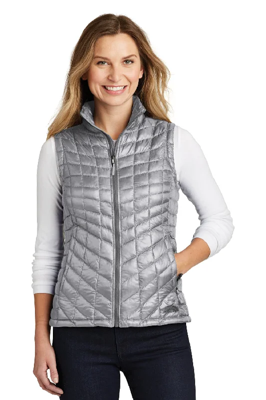 Fashionable Prints The North Face Womens ThermoBall Trekker Water Resistant Full Zip Vest - Mid Grey Fashionable Prints The North Face Womens ThermoBall Trekker Water Resistant Full Zip Vest - Mid Grey
