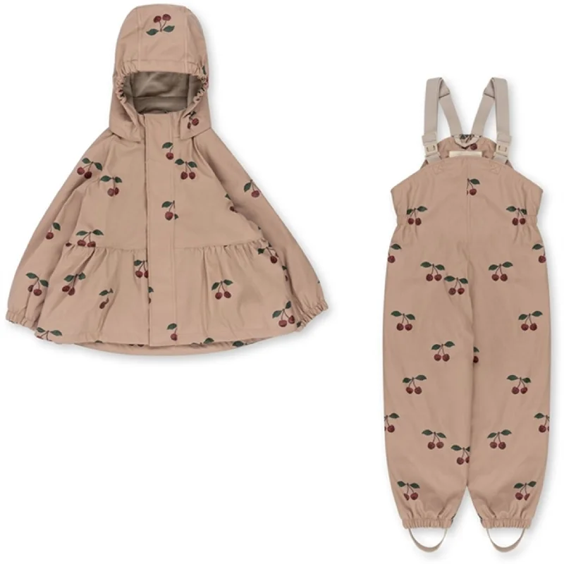 Cozy Dress Konges Sløjd Ma Grande Cerise Rainy Palme Set