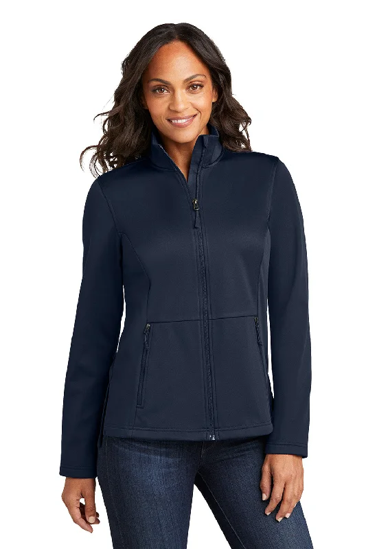 Sports suit style Port Authority Womens Water Resistant Flexshell Full Zip Jacket - True Navy Blue - New Sports suit style Port Authority Womens Water Resistant Flexshell Full Zip Jacket - True Navy Blue - New