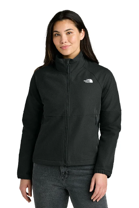 Exquisite Tailoring The North Face Womens Barr Lake Soft Shell Full Zip Jacket - Heather Black - New Exquisite Tailoring The North Face Womens Barr Lake Soft Shell Full Zip Jacket - Heather Black - New