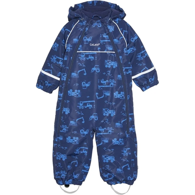 Retro Lace Fabric CeLaVi Snowsuit Pageant Blue