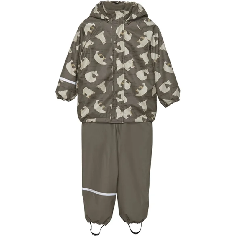 Sports Zipper Style CeLaVi Rainwear Set w. Fleece Sea Turtle