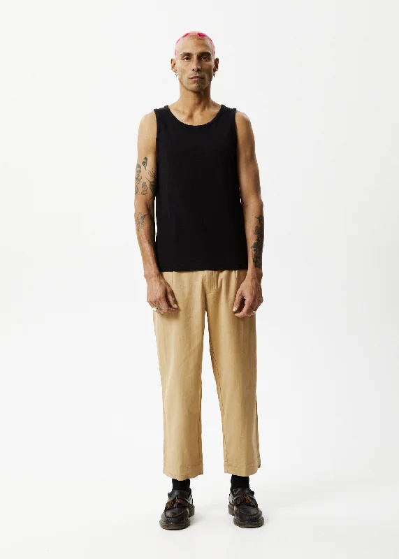Elegant Wear AFENDS Mens Mixed Business - Suit Pants - Tan