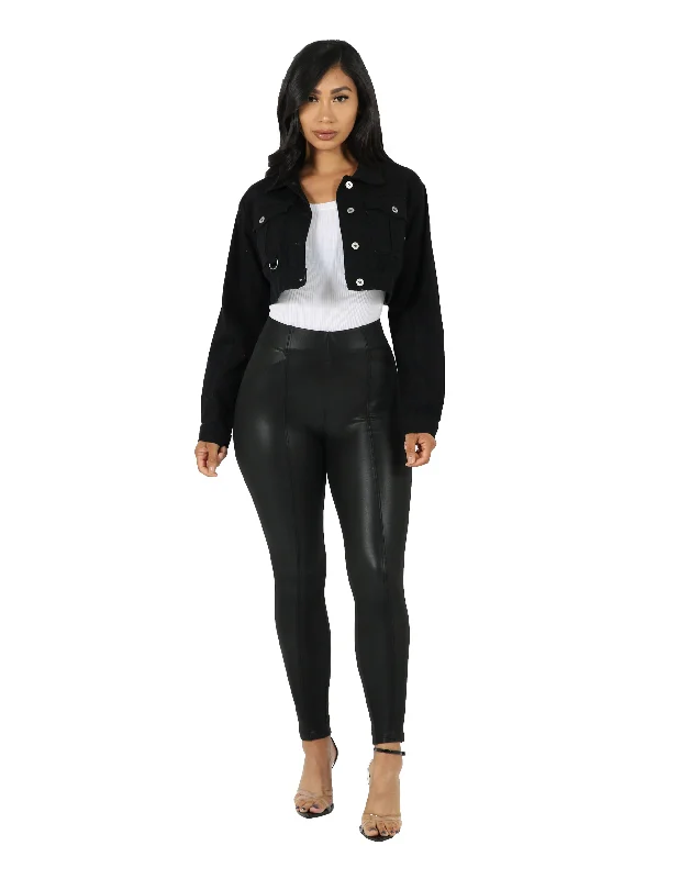 British Style Crop Utility Jacket