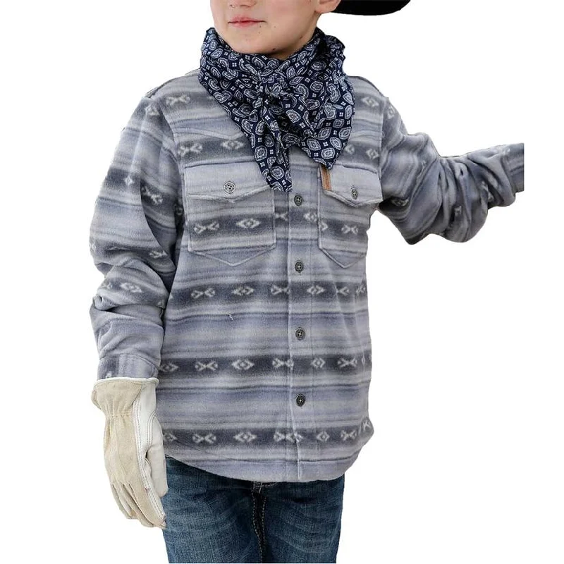 Simple research Boy's Cinch Button Down Jacket #MWJ5100001