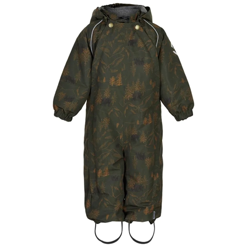 Comfortable down Mikk-Line Baby Snow Suit Forest Night