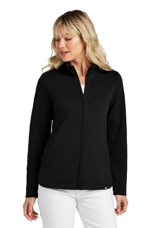 Luxury Classic TravisMathew Womens Coveside Wrinkle Resistant Full Zip Jacket - Black - New