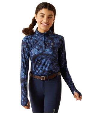 Street Fashion Girl's Ariat Lowell 2.0 1/4 Zip Baselayer #10046674