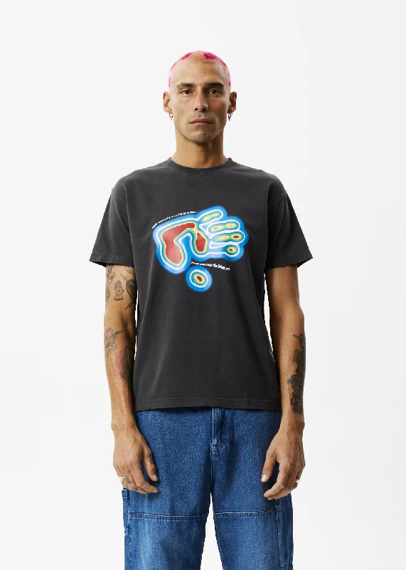 Personalized Outfit AFENDS Mens Water Is Life - Slim Fit Graphic T-Shirt - Stone Black