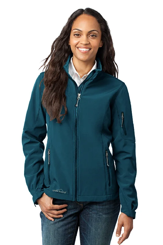 Classic Style Eddie Bauer Womens Water Resistant Full Zip Jacket - Dark Adriatic Blue Classic Style Eddie Bauer Womens Water Resistant Full Zip Jacket - Dark Adriatic Blue