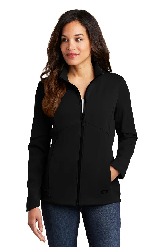 End Of The Year Ogio Womens Exaction Wind & Water Resistant Full Zip Jacket - Blacktop End Of The Year Ogio Womens Exaction Wind & Water Resistant Full Zip Jacket - Blacktop