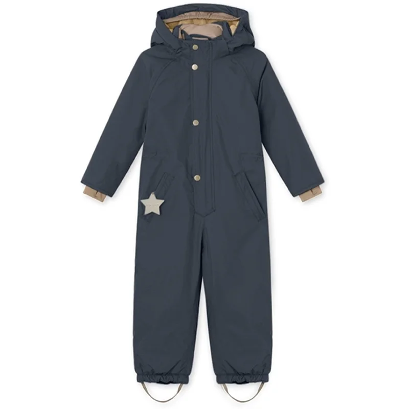 High-end Fashion MINI A TURE Wanni Fleece Snow Suit Blue Nights