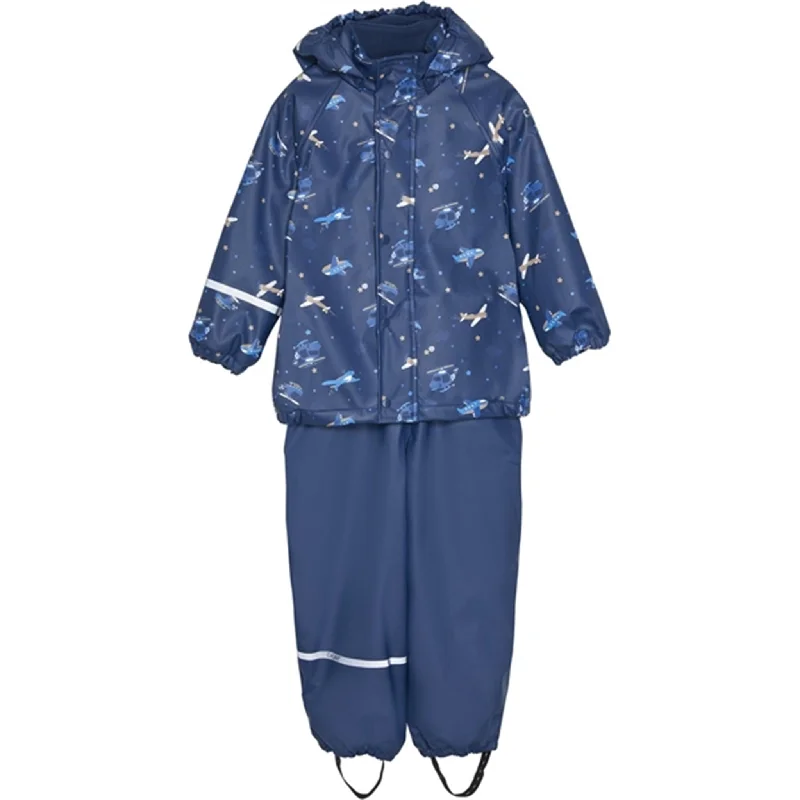 Retro Dress CeLaVi Rainwear Set w. Fleece Pageant Blue