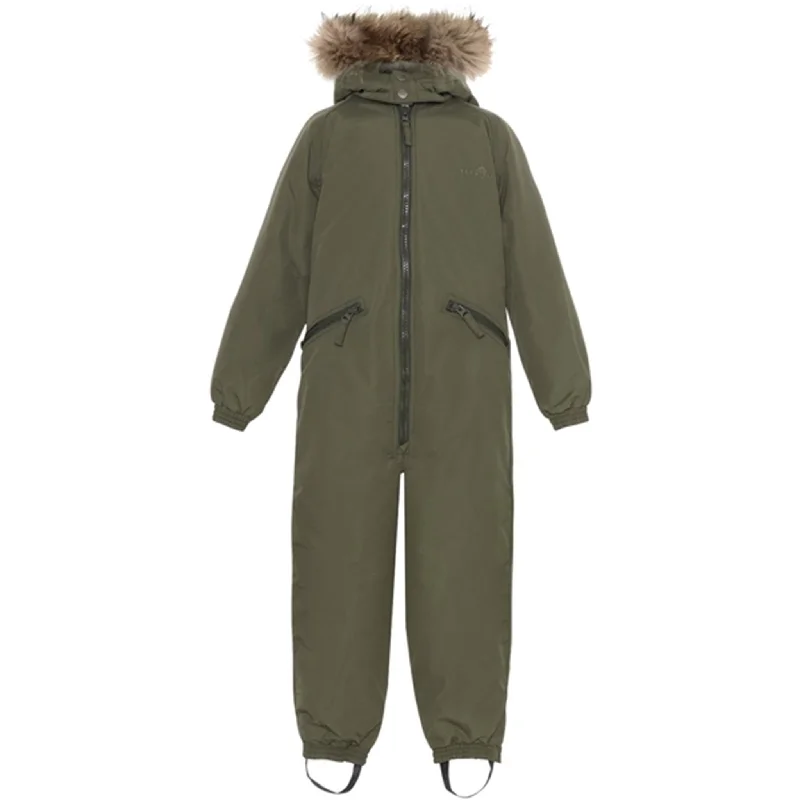 High-end Sense Ver de Terre Winthersuit w. Fur Dark Olive