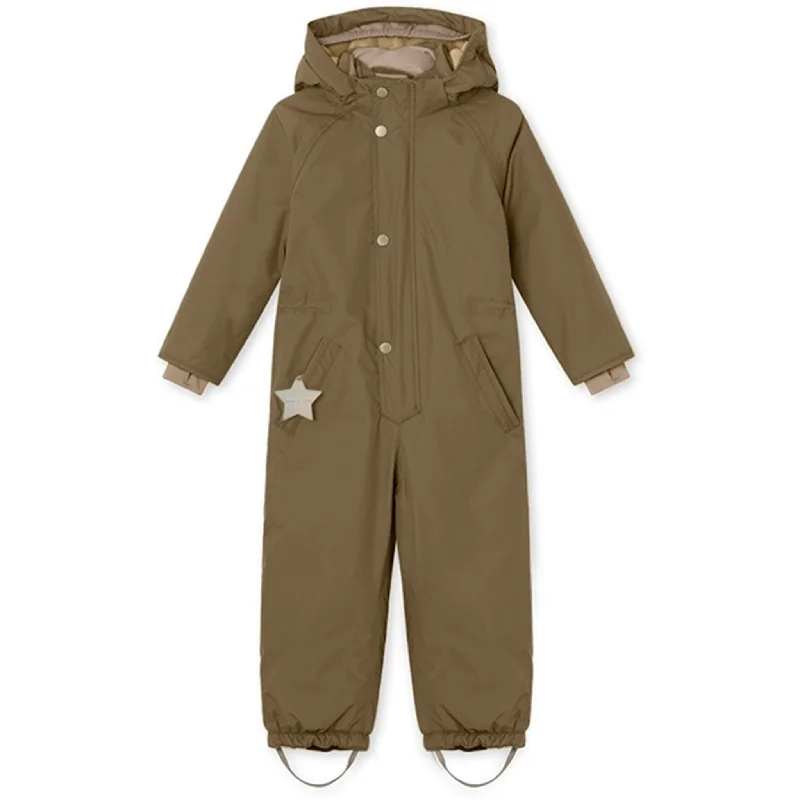 New Products MINI A TURE Wanni Fleece Snow Suit Wood