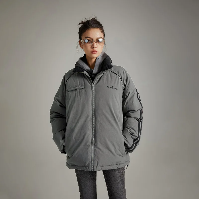 Simple Elegance Sporty Loose Fit Padded Jacket