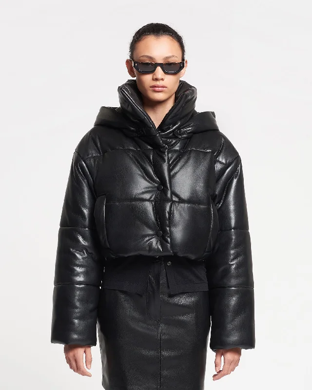 Relaxed Fashion Aveline - Okobor™ Alt-Leather Jacket - Black