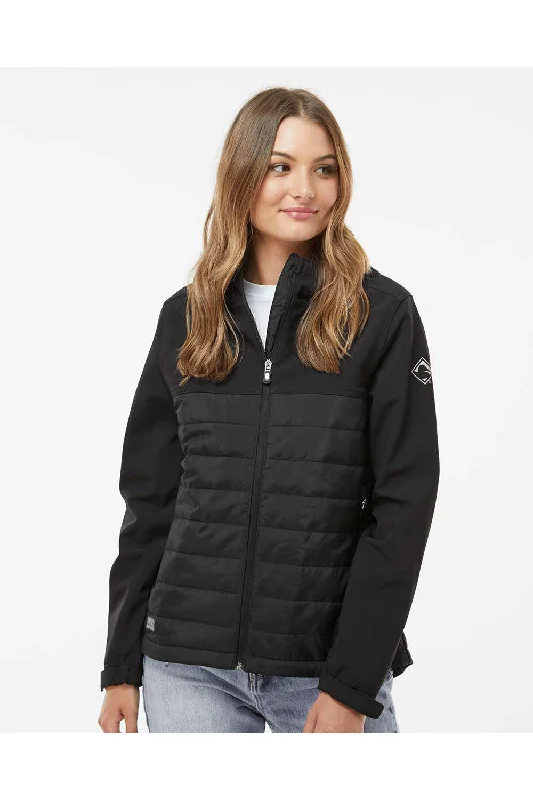 Sports Trend Dri Duck Womens Vista Water Resistant Soft Shell Full Zip Puffer Jacket - Black Sports Trend Dri Duck Womens Vista Water Resistant Soft Shell Full Zip Puffer Jacket - Black