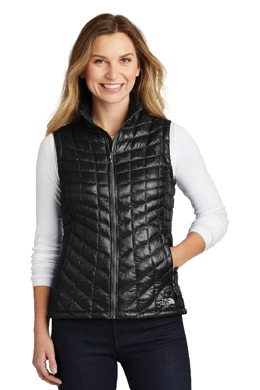 Sports And Leisure The North Face Womens ThermoBall Trekker Water Resistant Full Zip Vest - Black Sports And Leisure The North Face Womens ThermoBall Trekker Water Resistant Full Zip Vest - Black