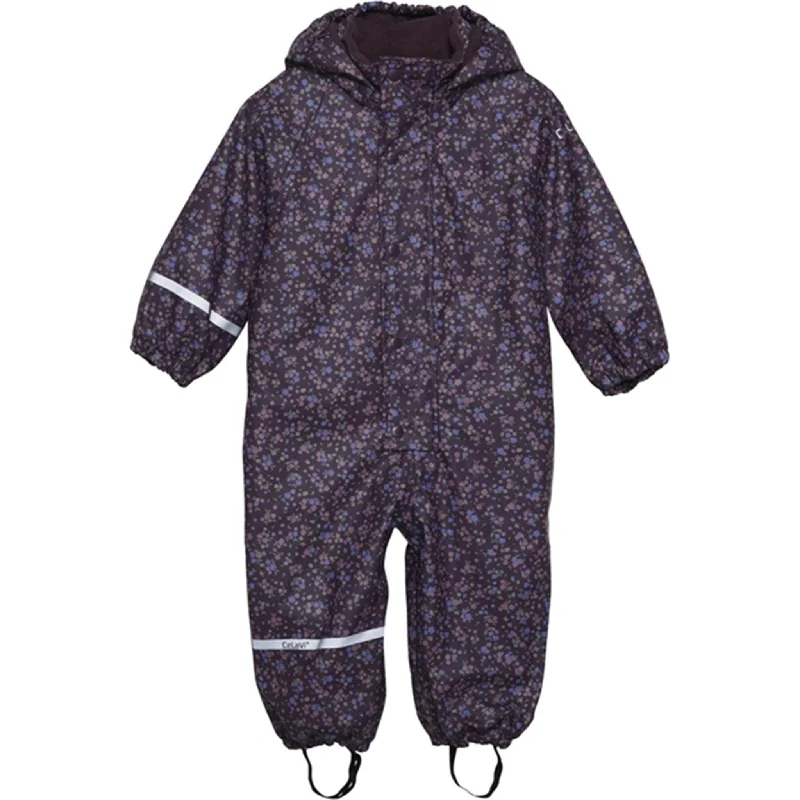 Fashionable sports CeLaVi Rainwear Suit w. Fleece Plum Perfect