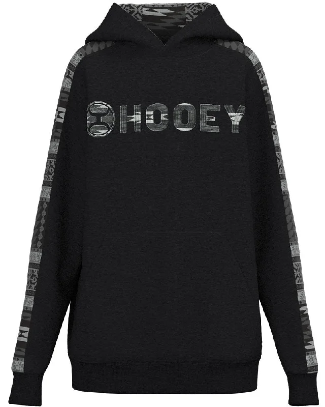 Classic style Boy's Hooey Canyon Hoody #HH1230BKGY-Y