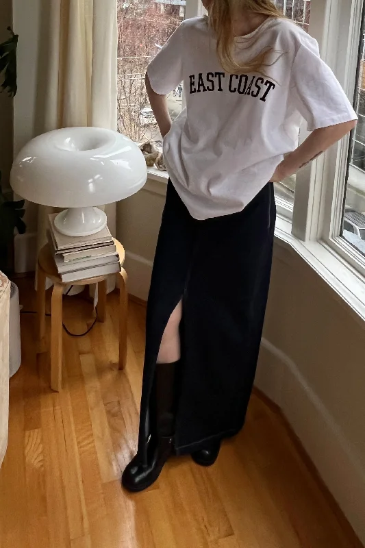 Basic Version DENIM COLUMN MAXI SKIRT