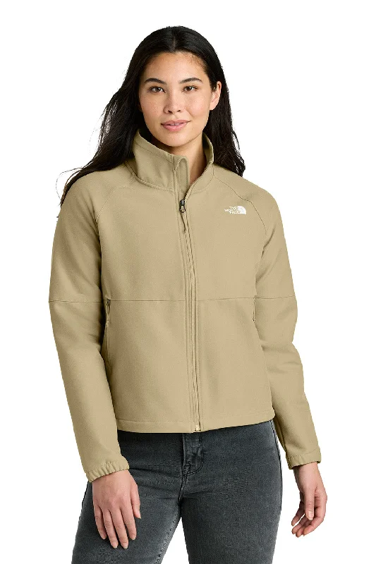 Classic Design The North Face Womens Barr Lake Soft Shell Full Zip Jacket - Heather Dark Khaki Stone - New Classic Design The North Face Womens Barr Lake Soft Shell Full Zip Jacket - Heather Dark Khaki Stone - New