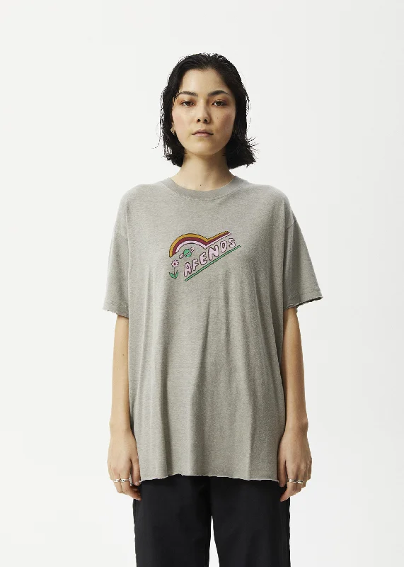 Personalized Design AFENDS Womens Day Dream Slay - Oversized Graphic T-Shirt - Olive Personalized Design AFENDS Womens Day Dream Slay - Oversized Graphic T-Shirt - Olive