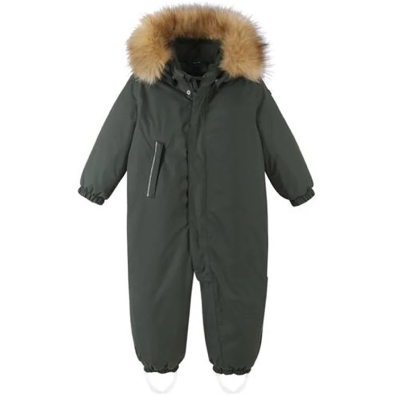 Cool Breeze At Night Reima Reimatec Snowsuit Gotland Thyme green