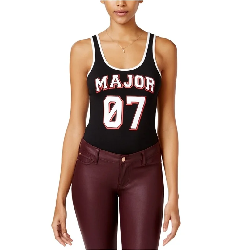 Comfortable Design Material Girl Womens Major 07 Bodysuit Jumpsuit, Black, X-Large