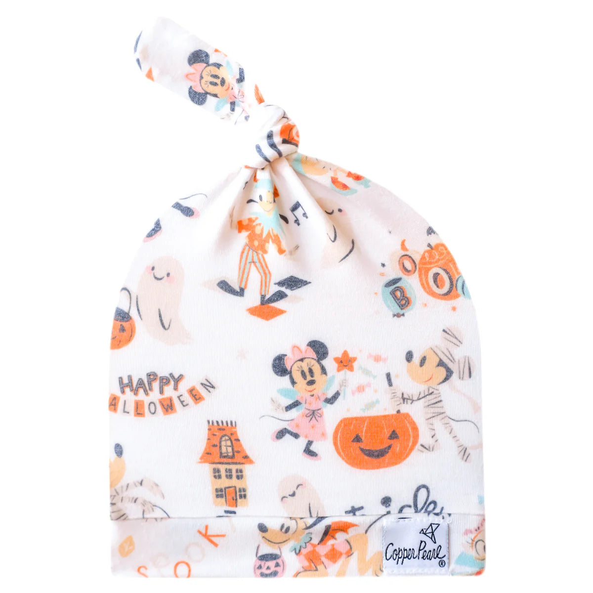 Lace Design Copper Pearl Top Knot Hat | Mickey Mouse's Boo Bash