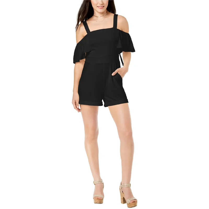Cozy Chic Xoxo Womens Pinafore Romper Jumpsuit