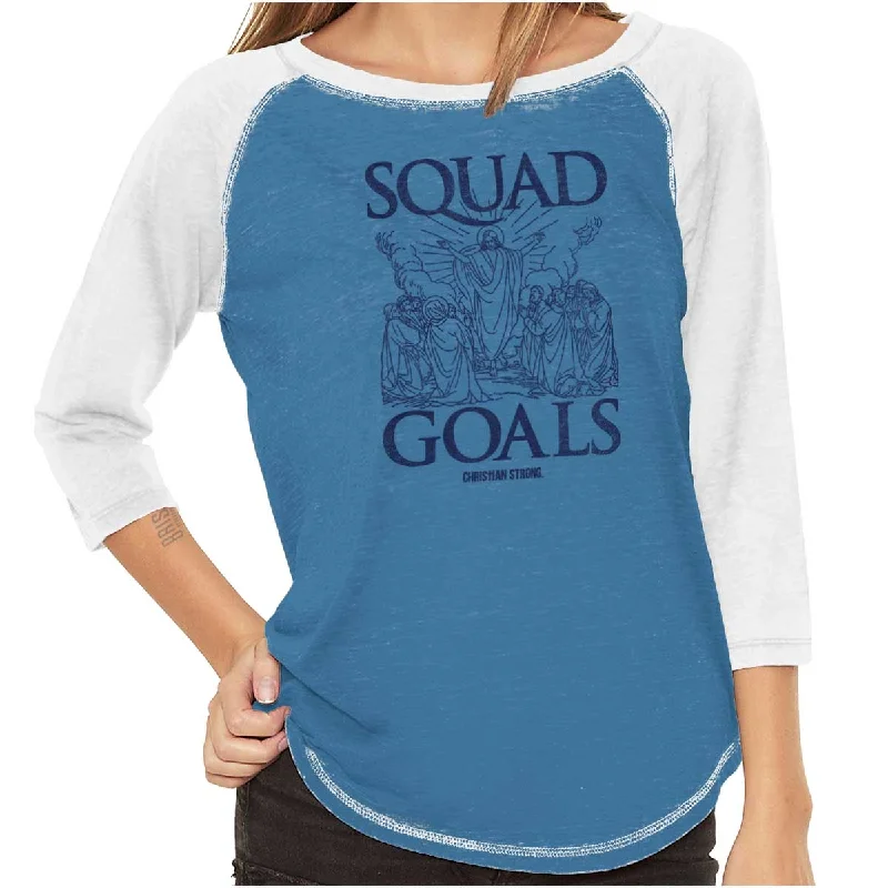 New Products Jesus Squad Goals Baseball Raglan T