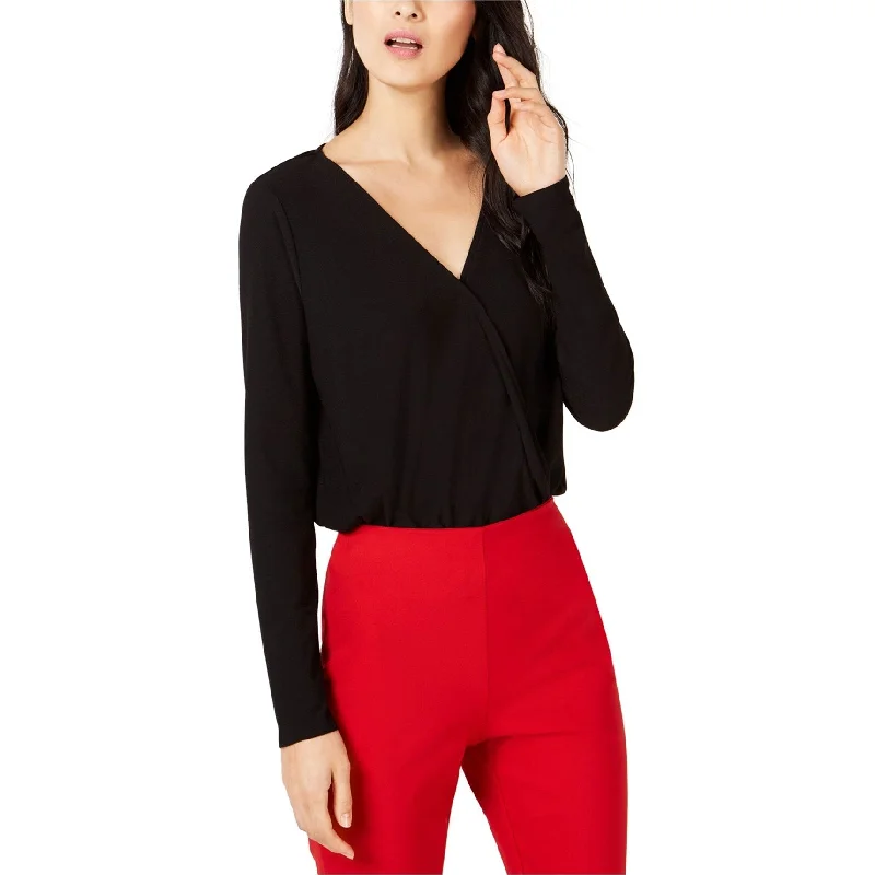 Warm Comfort I-N-C Womens Solid Bodysuit Jumpsuit, Black, Large