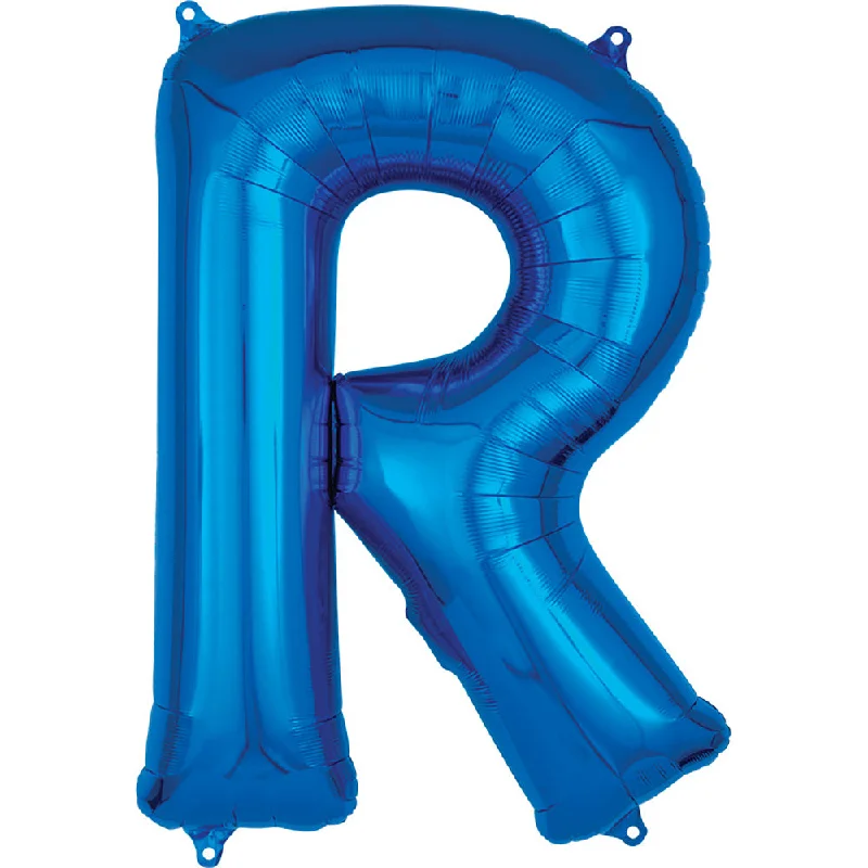 Fun and cute 34 inch LETTER R - ANAGRAM - BLUE