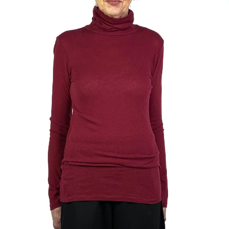 Fashion Must-have COTTON/CASHMERE TURTLENECK T-SHIRT