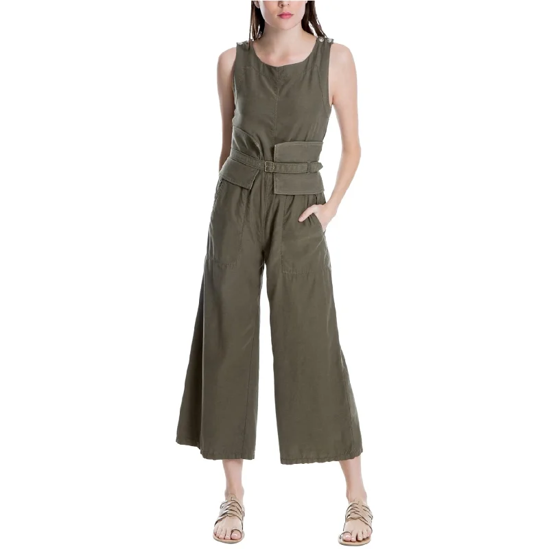 Chic Outfits Max Studio London Womens Non Belted Jumpsuit, Green, Small