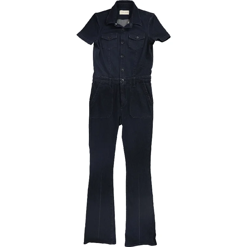 Literary Style Articles of Society Womens Cloe Jumpsuit, Blue, Small