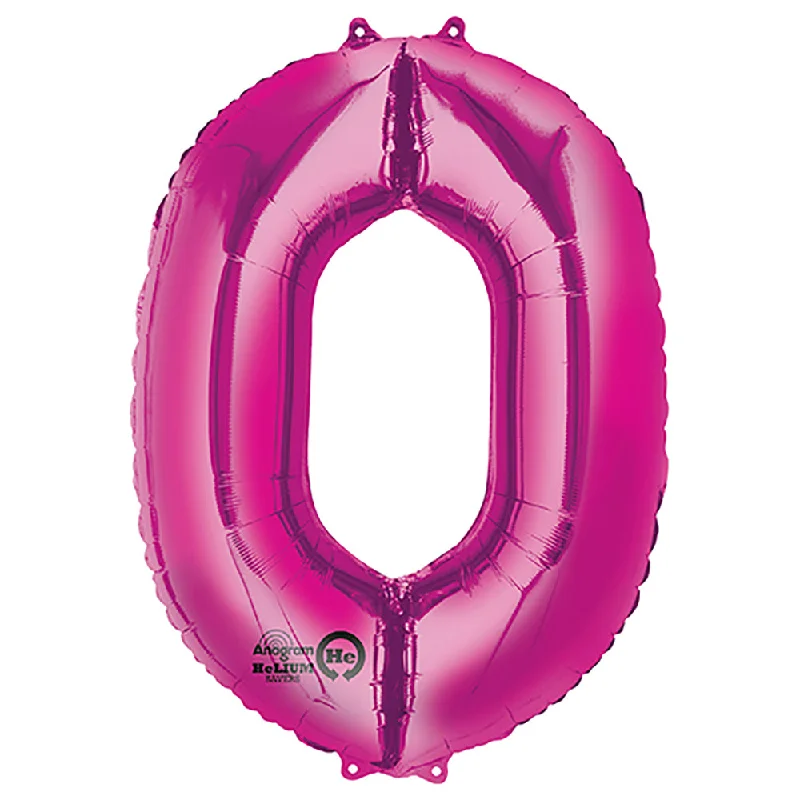 Noble Temperament 34 inch NUMBER 0 - ANAGRAM - PINK