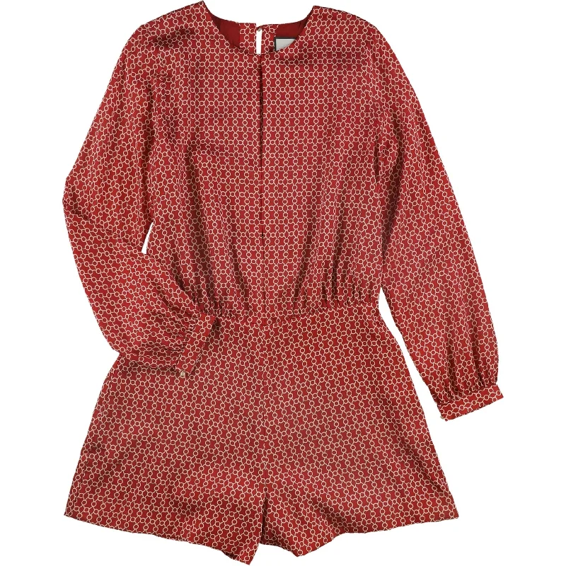 Must-have For Autumn And Winter Alexis Womens Kambell Romper Jumpsuit, Red, Large
