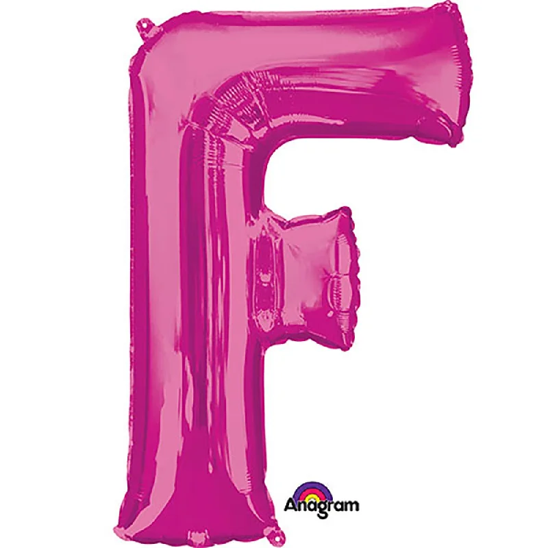Modern Chic 34 inch LETTER F - ANAGRAM - PINK