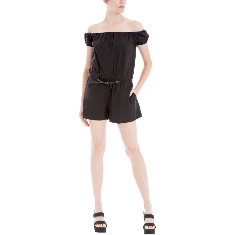 Cozy Fit Wear Max Studio London Womens Belted Romper Jumpsuit