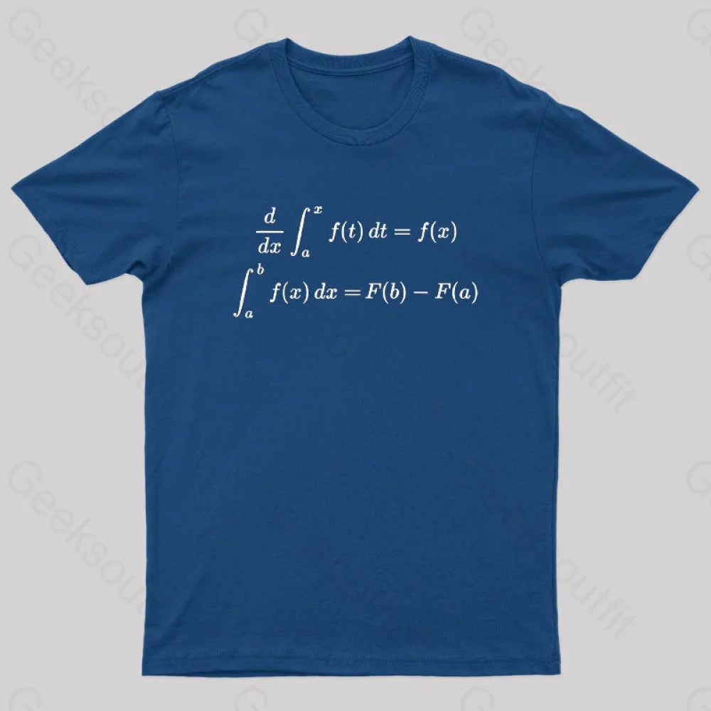 Minimal Style Fundamental Theorem of Calculus Geek T-Shirt