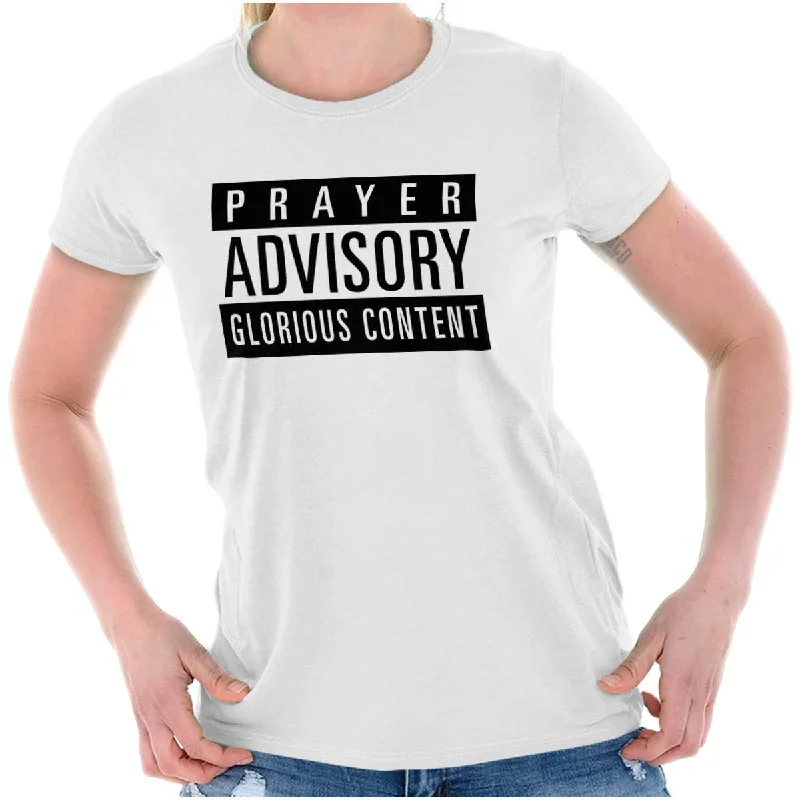 Noble And Elegant Prayer Advisory Ladies T Shirt