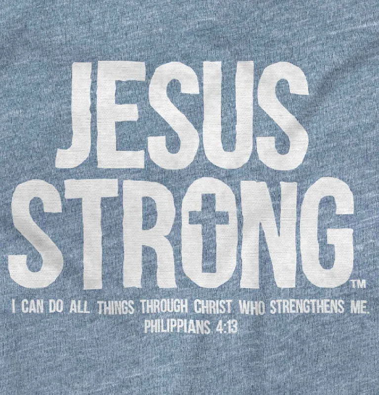 Summer Selection Jesus Strong Baseball Raglan T