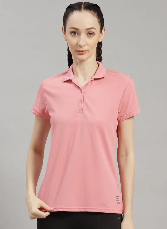 Versatile Comfort Women Pink Solid T-Shirt