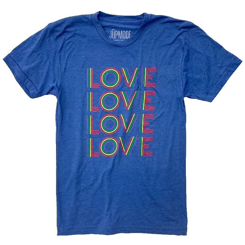 Exquisite Fabrics Retro Rainbow Love Shirt