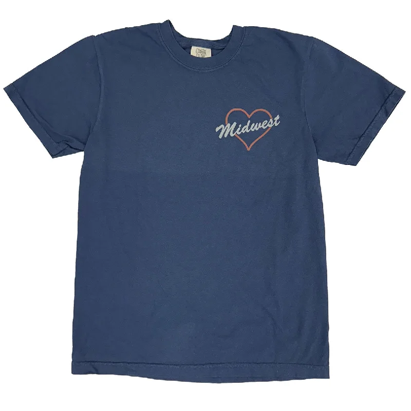 Trendy And Casual Midwest Heart Cotton Shirt