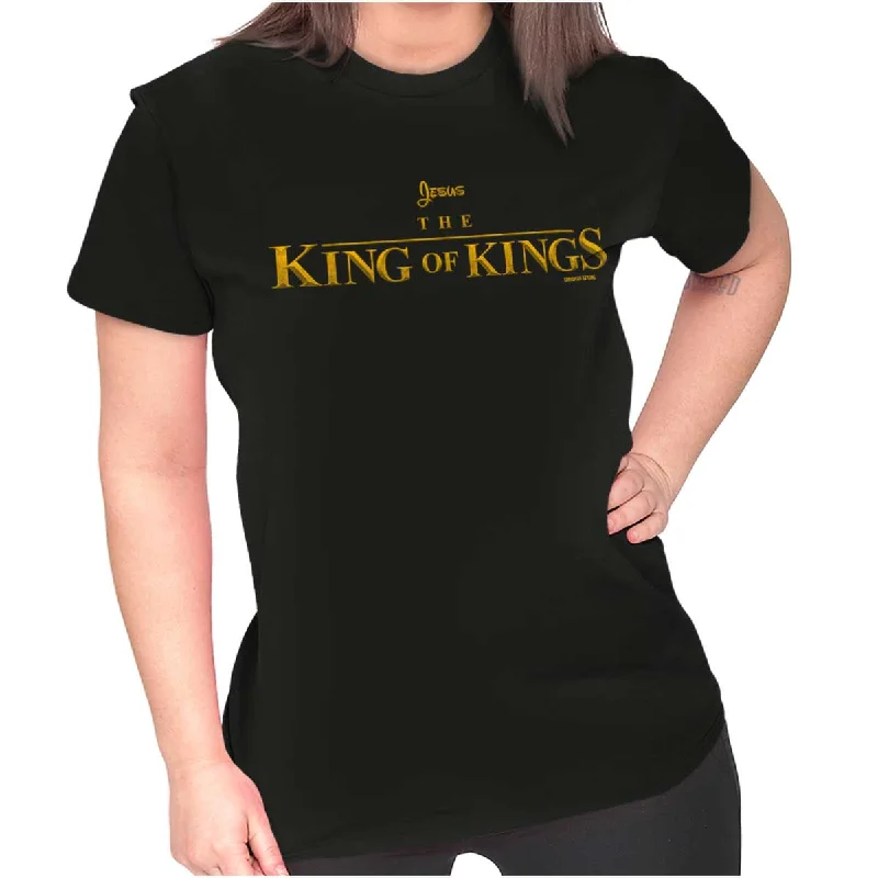 Elegant And Casual Jesus King Of Kings Ladies T Shirt