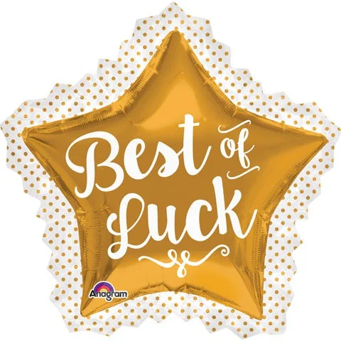 Sports Zipper Style 34 inch BEST OF LUCK GOLD STAR